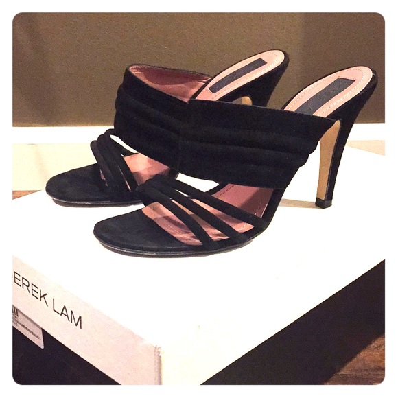 NOT FOR SALE: Derek Lam Black Suede Slide Heel - Picture 3 of 6